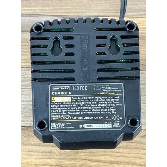 Genuine OEM Craftsman 320.10006 DieHard Nextec 12V Lithium-Ion Charger | TESTED - Picture 6 of 7
